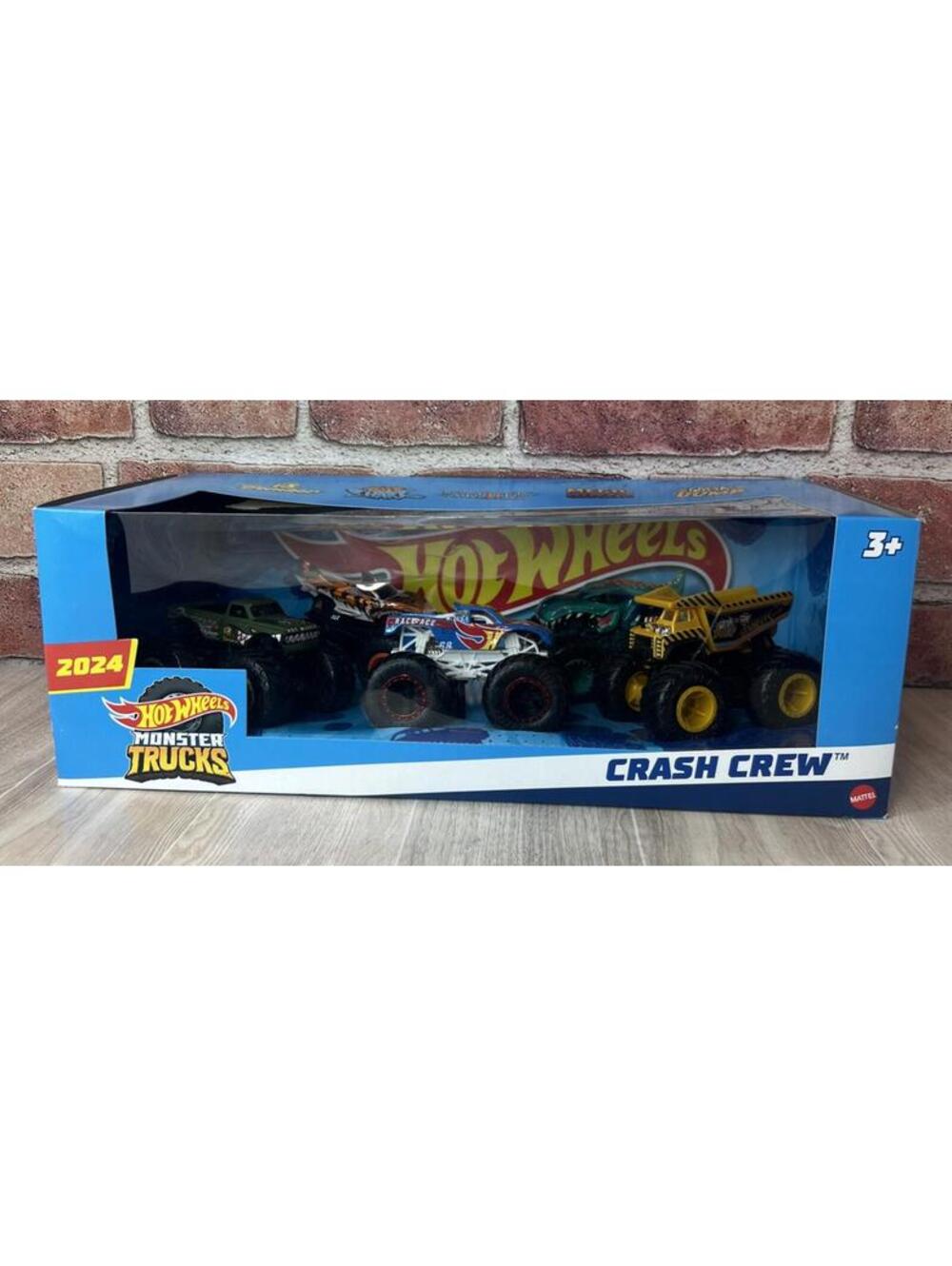 Hot Wheels Monster Trucks CRASH Crew 5-Pack 1:64 Scale 2024 NEW